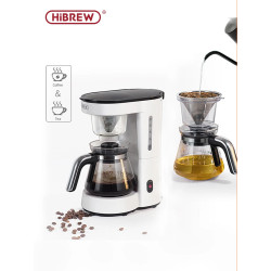 Cafeteira e Chaleira HIBREW 3 em 1: Gotejamento, Despejar, Bule de Vidro